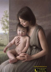 Tranh Sơn Dầu Thiếu Nữ Khỏa Thân Nghệ Thuật  (55)